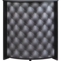 Meuble comptoir bar SIMMOB 96 cm noir Capitons 911