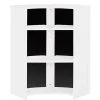 Meuble Comptoir SIMMOB VISIO097BLN Blanc MDF noir 96 cm