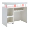 Meuble de bar avec LEDS en MDF blanc laqué - FABIO II