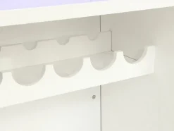 Meuble de bar avec LEDS en MDF blanc laqué - FABIO II