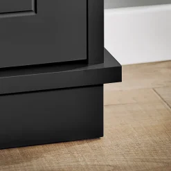 Meuble de Rangement à Chaussures,Commode à Chaussures avec 2 abattants,Noir,FSR99-SCH,SoBuy