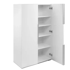 Meuble de rangement 2 portes blanc H125cm - ORSA