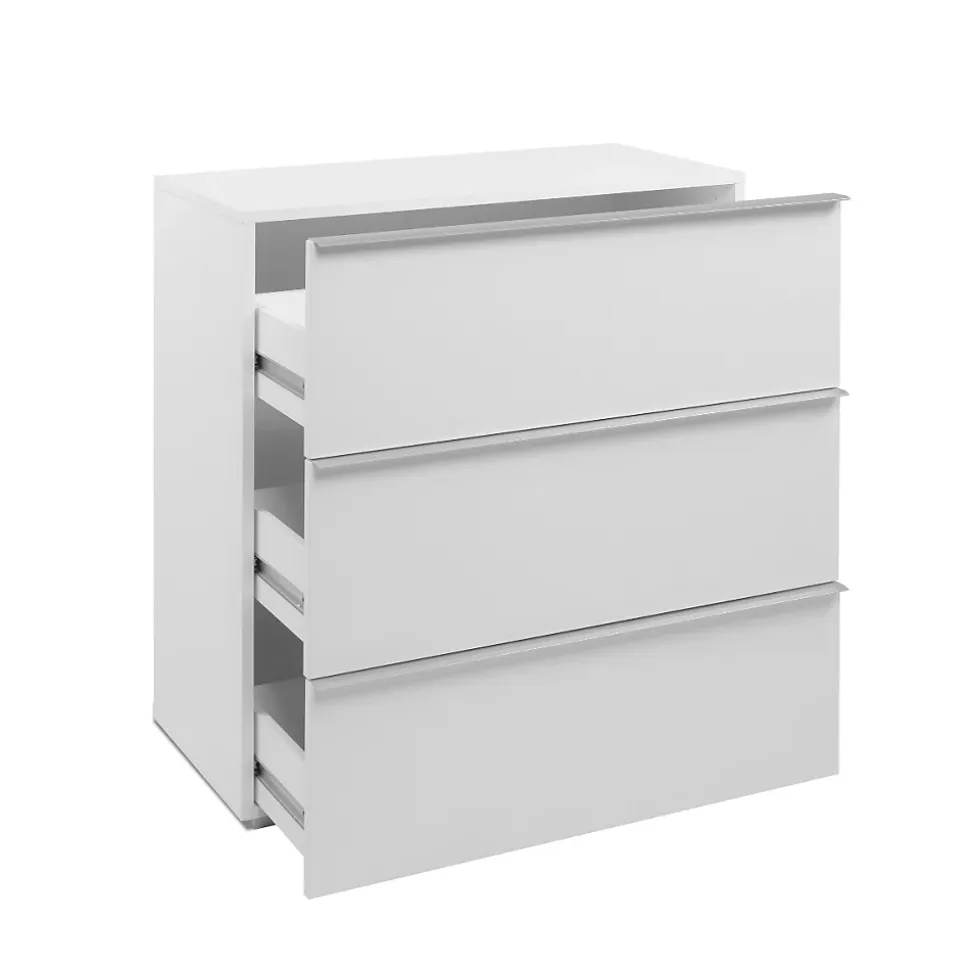 Meuble de rangement 3 tiroirs blanc L76cm - ORSA