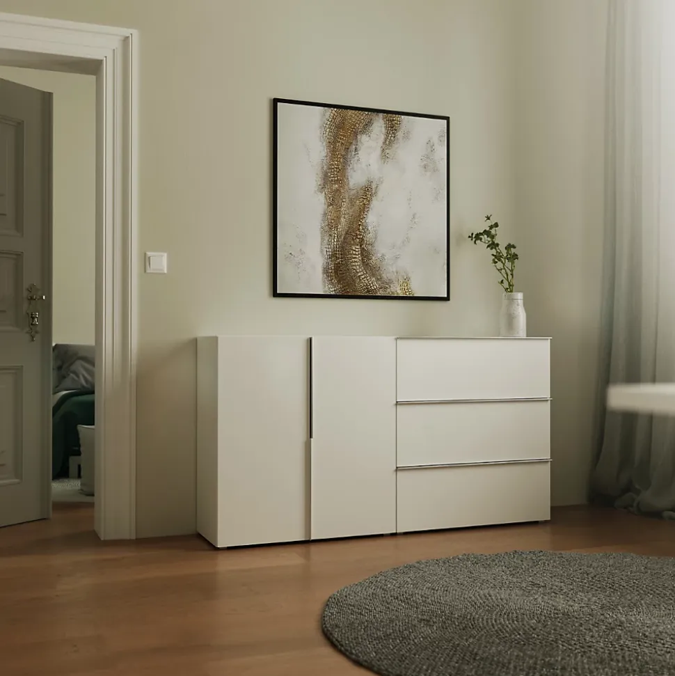 Meuble de rangement 3 tiroirs blanc L76cm - ORSA