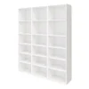 Meuble de rangement blanc avec portes battantes vitrées GoodHome Atomia H. 187,5 x L. 150 x P. 37 cm