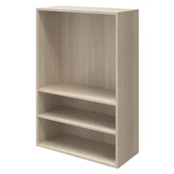 Meuble de rangement effet chêne portes battantes et tiroir blancs GoodHome Atomia H. 112,5 x L. 75 x P. 37 cm