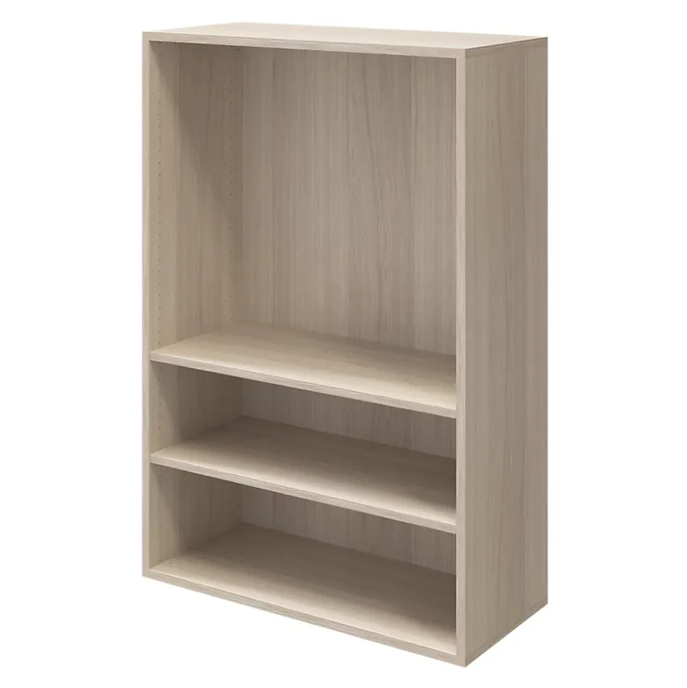 Meuble de rangement effet chêne portes battantes et tiroir blancs GoodHome Atomia H. 112,5 x L. 75 x P. 37 cm