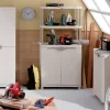 Meuble de rangement intérieur/extérieur coloris beige - Longueur 70 x Profondeur 45 x Hauteur 184 cm