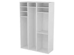Meuble de rangement ouvert blanc GoodHome Atomia H. 187,5 x L. 120 x P. 45 cm