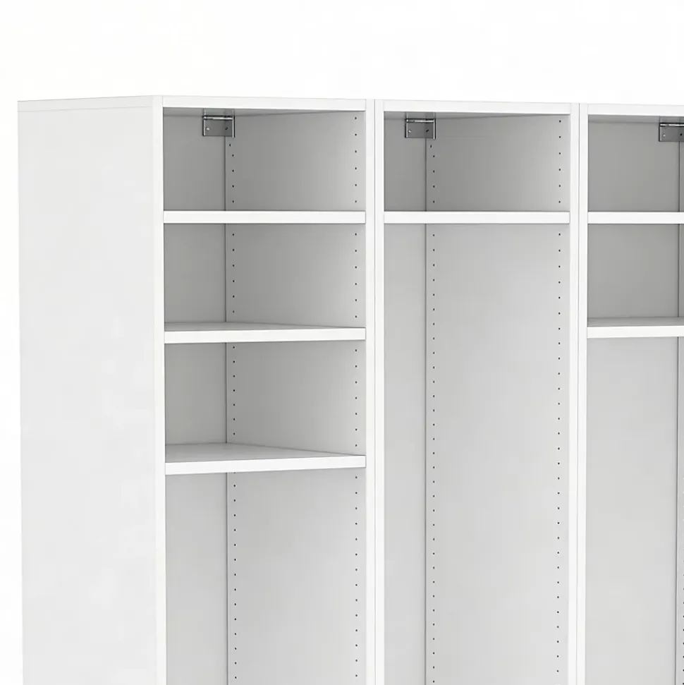 Meuble de rangement ouvert blanc GoodHome Atomia H. 187,5 x L. 120 x P. 45 cm