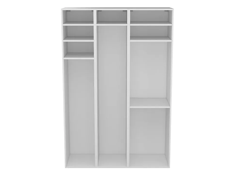 Meuble de rangement ouvert blanc GoodHome Atomia H. 187,5 x L. 120 x P. 45 cm