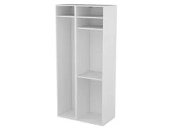 Meuble de rangement ouvert blanc GoodHome Atomia H. 187,5 x L. 87 x P. 45 cm