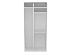 Meuble de rangement ouvert blanc GoodHome Atomia H. 187,5 x L. 87 x P. 45 cm