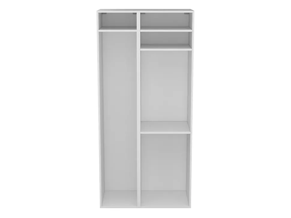 Meuble de rangement ouvert blanc GoodHome Atomia H. 187,5 x L. 87 x P. 45 cm