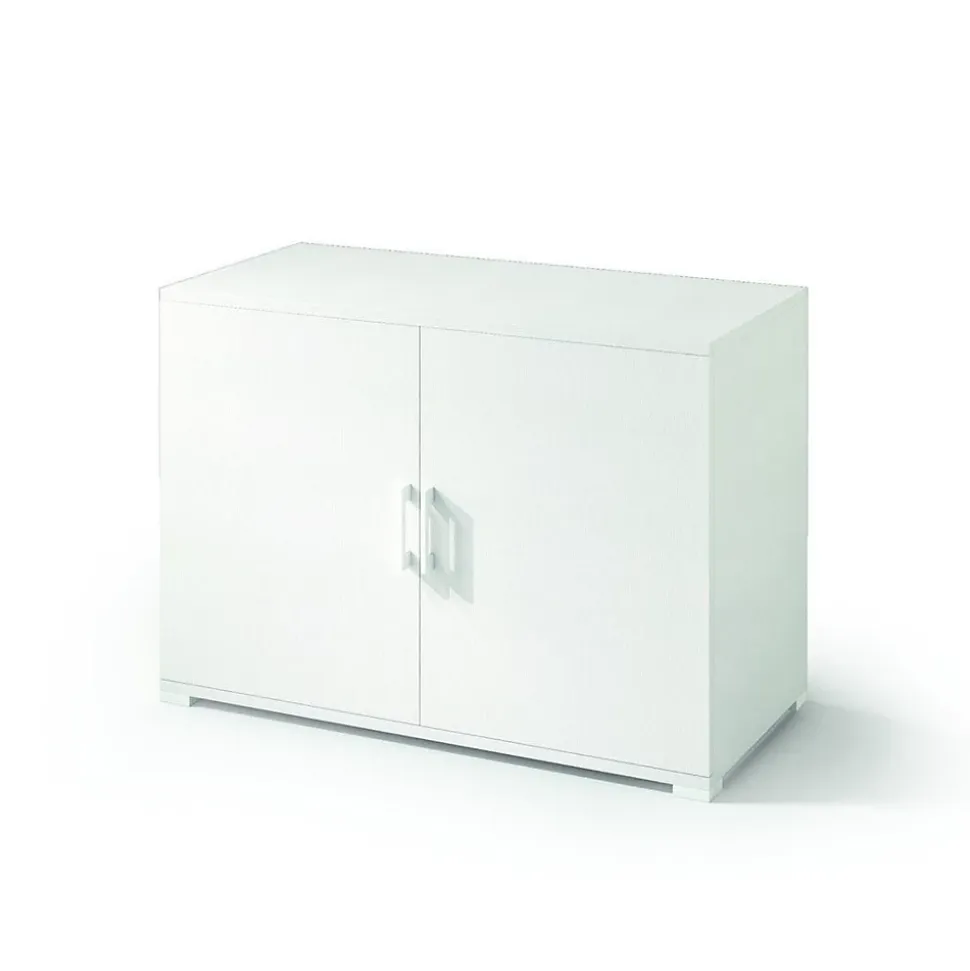 Meuble De Rangement Polyvalent Pour Salle De Bains Blanc