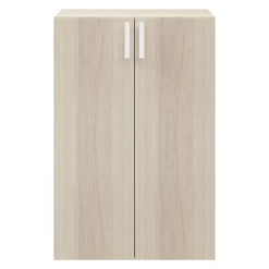 Meuble de rangement portes battantes effet chêne GoodHome Atomia H. 112,5 x L. 75 x P. 37 cm