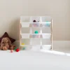 Meuble de rangement pour enfant avec 9 casiers - Tobias - MDF décor bois naturel. 64x29.5x60cm