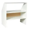 Meuble de rangement sous pente ALIX, H. 100 x L. 100 x P. 50 cm, Blanc