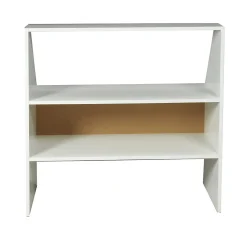 Meuble de rangement sous pente ALIX, H. 100 x L. 100 x P. 50 cm, Blanc
