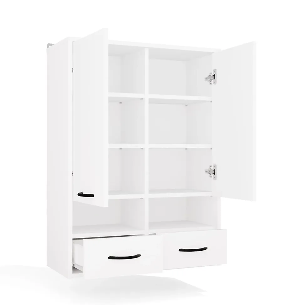 Meuble de salle de bain, blanc, 66 x 67 x 30 cm