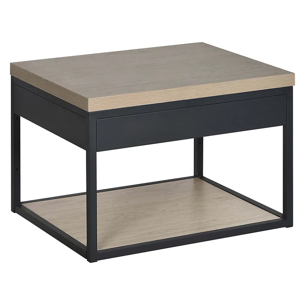 Meuble de salle de bain en métal et bois avec plan 60 cm WILL