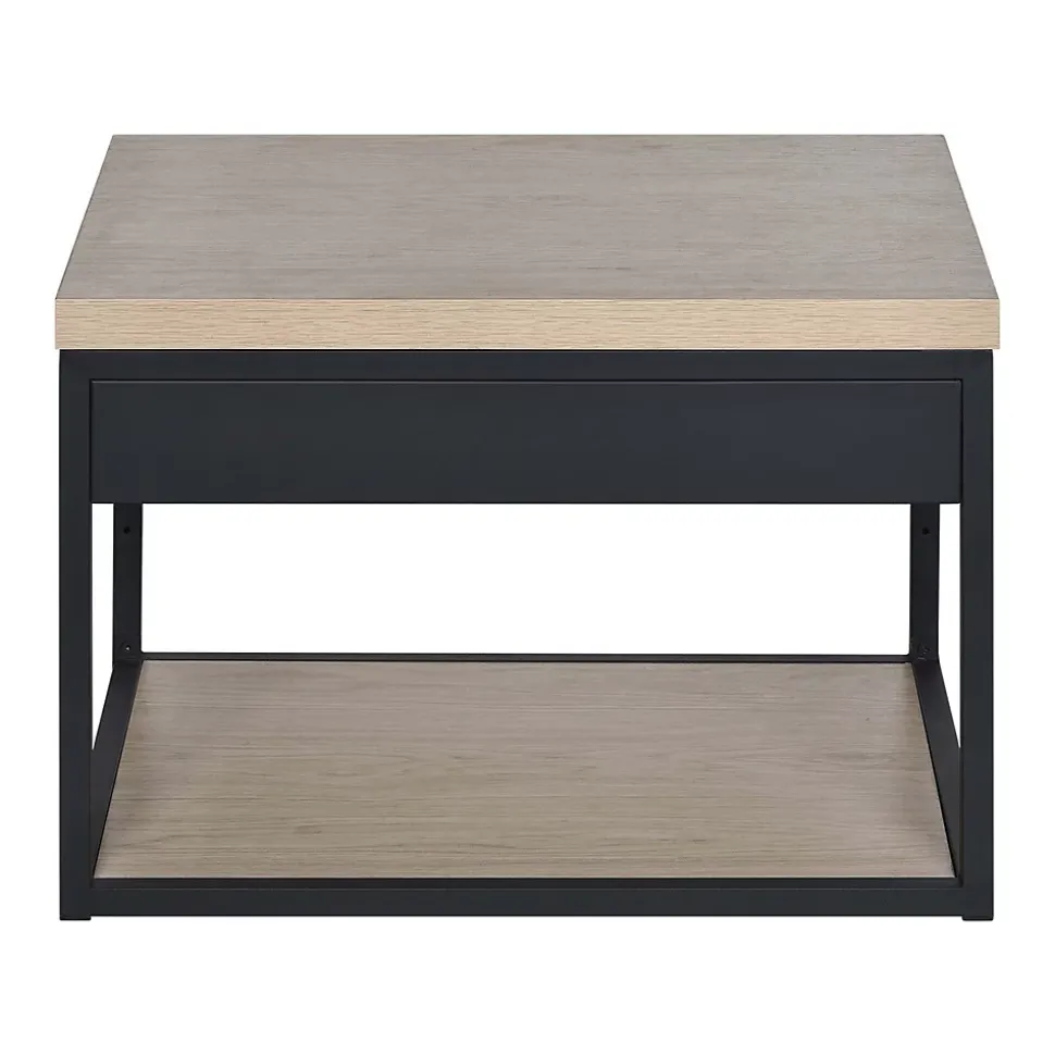 Meuble de salle de bain en métal et bois avec plan 60 cm WILL