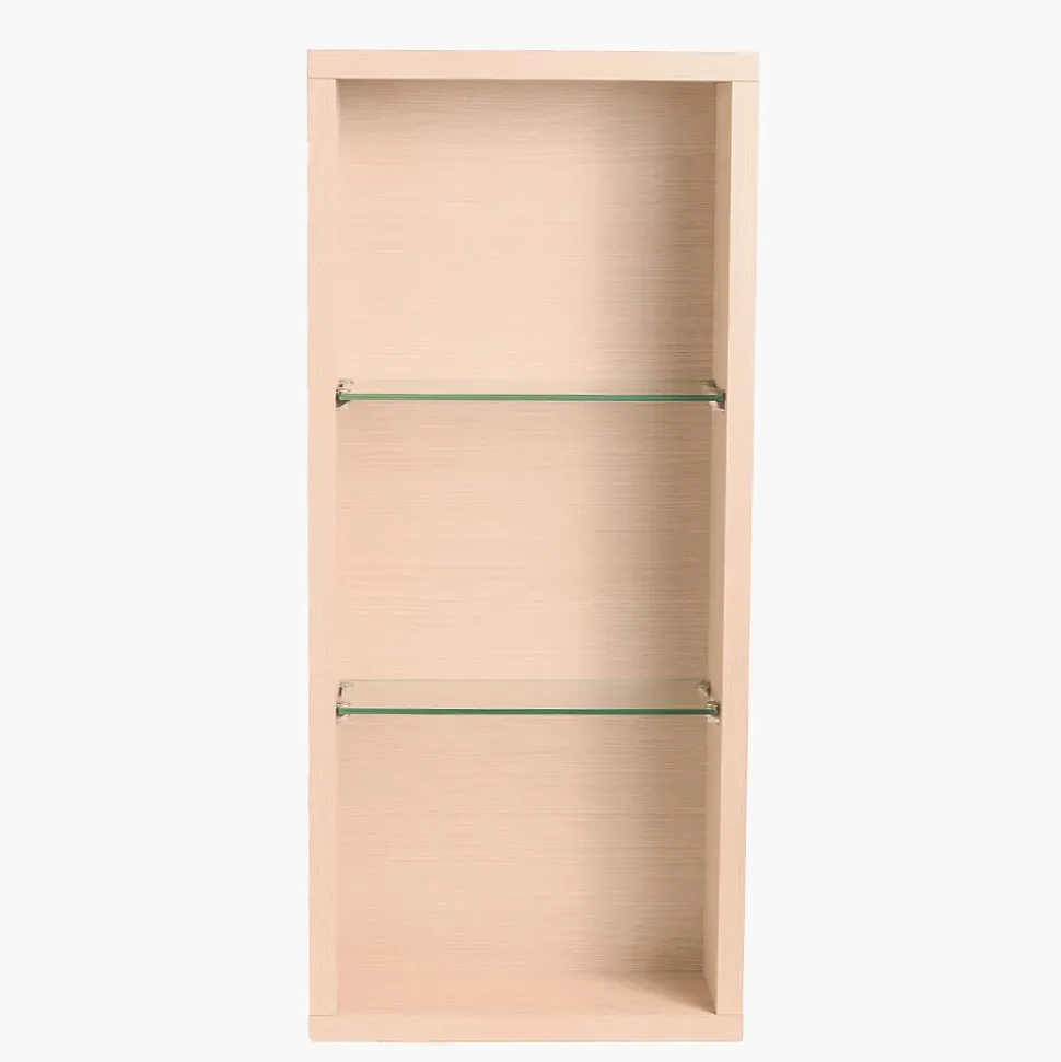 Meuble de salle de bain étagère de rangement murale 90 x 44 x 18 cm bois couleur chêne CEDAM