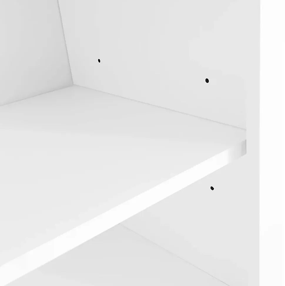 Meuble d'Entrée avec Banc et 3 Crochets pour Manteaux - Meuble de Rangement Multifonction avec Étagères, Blanc- 120x40x190 cm
