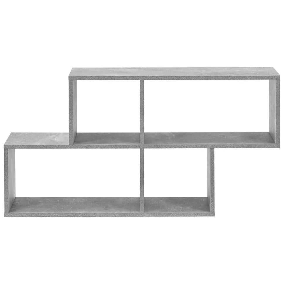 Meuble Mural Bryne 100 x 20 x 53 cm Effet Béton en.casa
