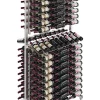 Meuble Range Bouteille Caviste. Îlot de vente 2.2m. Kit de Supports 288 bouteilles. Inox