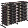 Meuble Range Bouteille Caviste. Îlot de vente 1.42m. Kit de Supports pour 468 bouteilles. 1 extension Noir