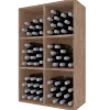 Meuble Range Bouteille de vin Série Godello en Pin Clair armoire 6 cubes