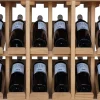 Meuble Range Bouteille de vin Série Godello en Chêne massif présentoir 6 bouteilles avec LED