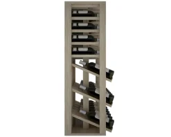 Meuble Range Bouteille de vin Série Godello en Chêne massif 36 bouteilles triple présentoir