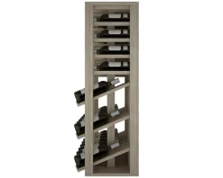 Meuble Range Bouteille de vin Série Godello en Chêne massif 36 bouteilles triple présentoir