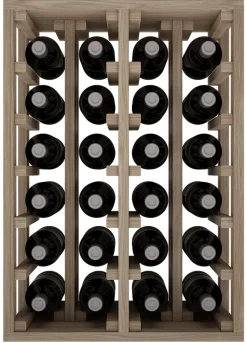 Meuble Range Bouteille de vin Série Godello en Chêne massif 24 bouteilles