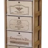Meuble Range Bouteille de vin Série Godello en Chêne massif 5 caisses de bois sur tablettes coulissantes