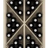 Meuble Range Bouteille de vin Série Godello en Chêne massif 49 bouteilles diamant