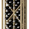 Meuble Range Bouteille de vin Série Godello en Pin Clair 49 bouteilles diamant