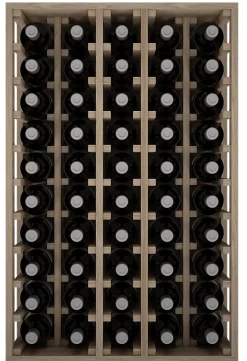 Meuble Range Bouteille de vin Série Godello en Chêne massif 50 bouteilles