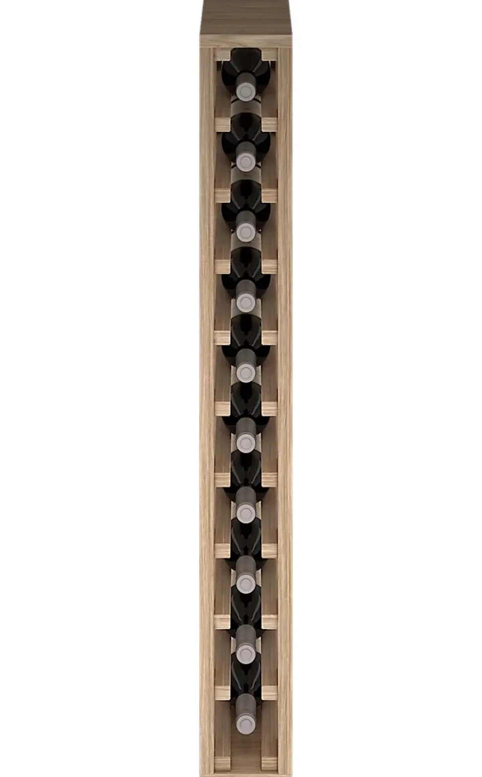 Meuble Range Bouteille de vin Série Godello en Chêne massif 10 bouteilles