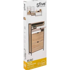 Meuble range-chaussures 3 tiroirs Aliaj effet chêne naturel - Beige- 5five