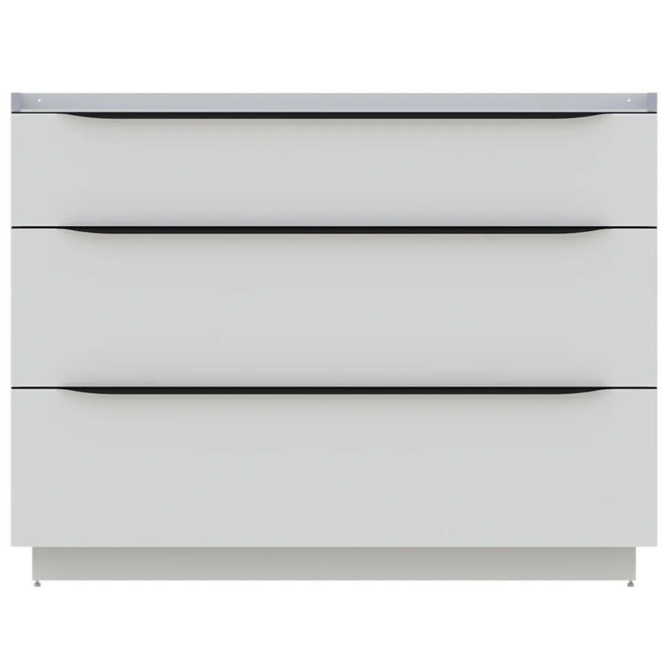 Meuble sous vasque à poser blanc mat l.120 x H.88 x P.50 cm, Pamili