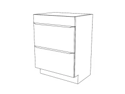 Meuble sous vasque à poser effet chêne l.60 x H.82 x P.45 cm, GoodHome Imandra