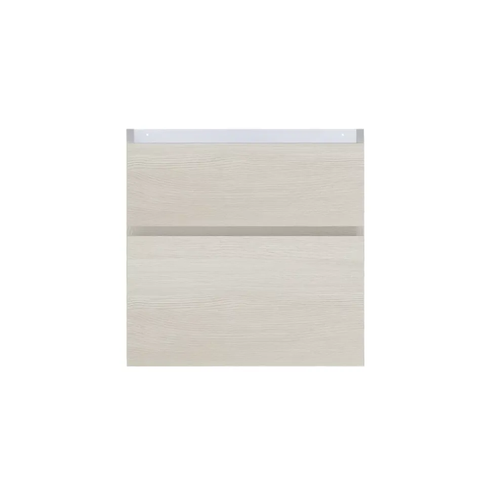 Meuble sous vasque effet chêne l.60 cm 2 tiroirs, Calao