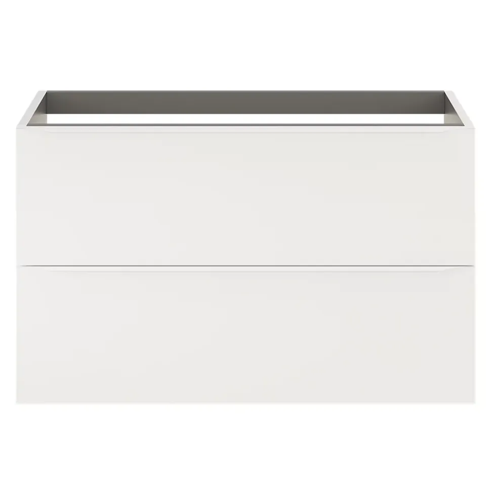 Meuble sous vasque suspendu blanc mat l.100 x H.60 x P.45 cm, GoodHome Imandra