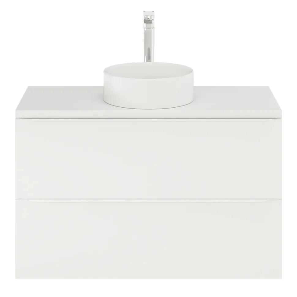 Meuble sous vasque suspendu blanc mat l.100 x H.60 x P.45 cm, GoodHome Imandra