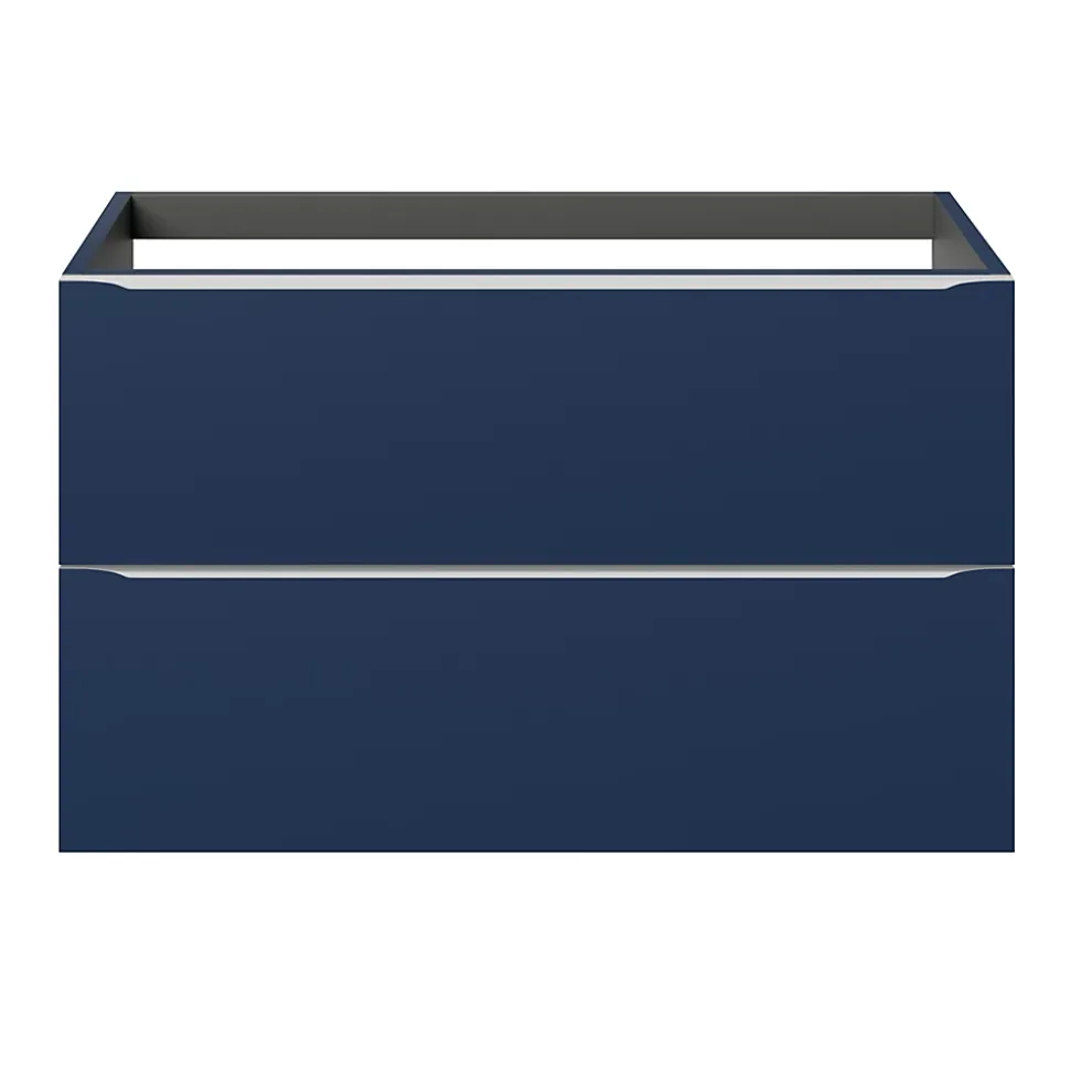 Meuble sous vasque suspendu bleu nuit mat l.100 x H.60 x P.45 cm, GoodHome Imandra