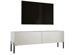 Meuble TV : Cachemire, Pieds Noir, 140 X 52 X 32 Cm