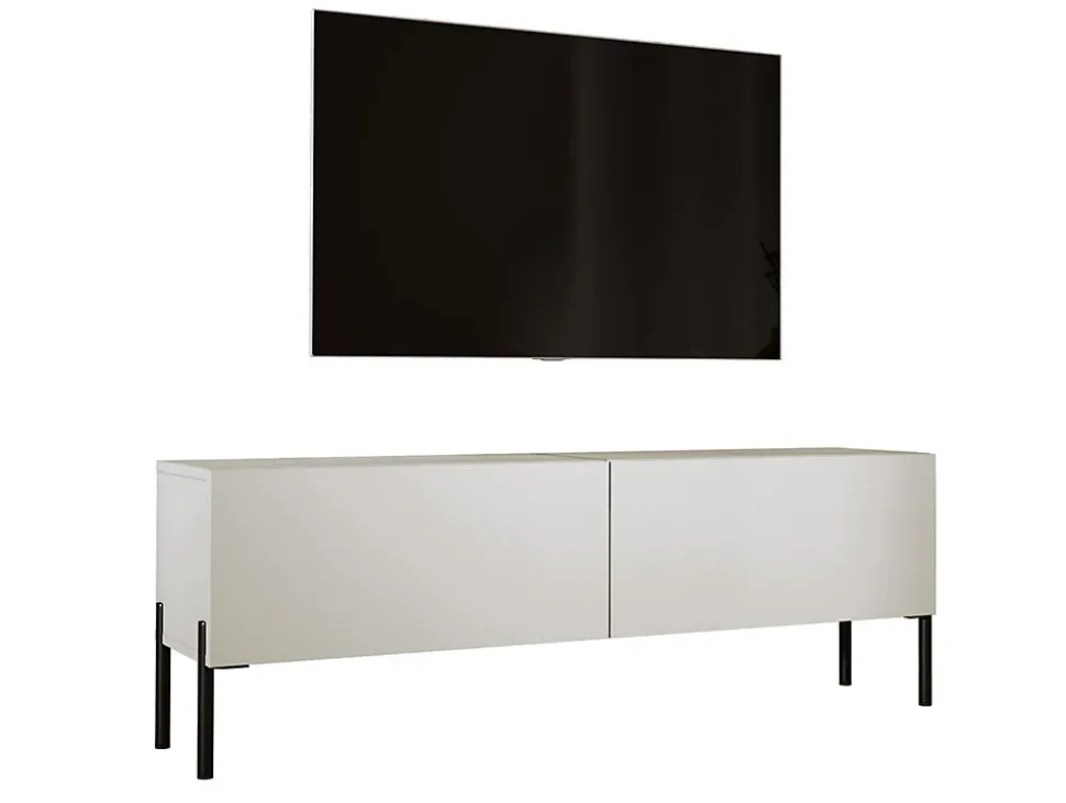 Meuble TV : Cachemire, Pieds Noir, 140 X 52 X 32 Cm